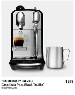 Myer Creatista Plus Capsule Coffee Machine in Black Truffle offer