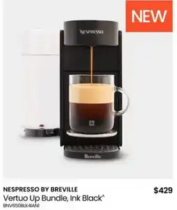 Myer Vertuo Up Coffee Machine Bundle in Ink Black offer