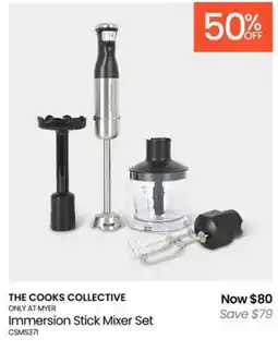 Myer The cooks collective immersion stick mixer set offer