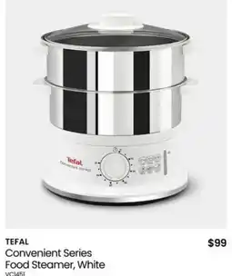 Myer Tefal convenient series food steamer, white vc145 offer