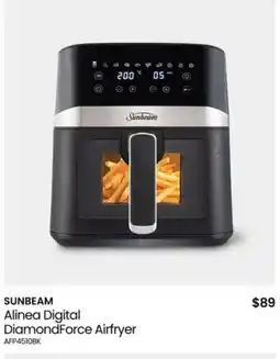 Myer Sunbeam alinea digital diamondforce airfryer offer