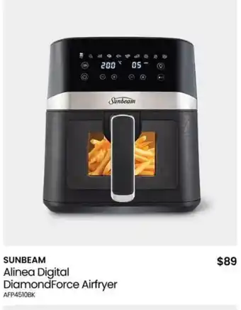 Myer Sunbeam alinea digital diamondforce airfryer offer