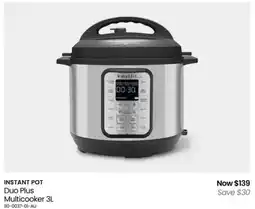 Myer INSTANT POT Duo Plus Multicooker offer