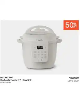 Myer INSTANT POT Rio Multicooker , Sea Salt offer
