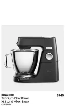 Myer KENWOOD Titanium Chef Baker XL Stand Mixer, Black offer