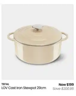 Myer TEFAL LOV Cast Iron Stewpot 29cm offer