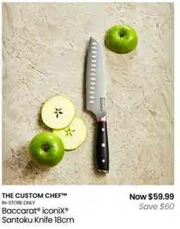 Myer The custom chef baccarat iconix santoku knife offer