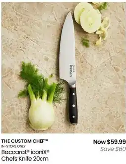 Myer The custom chef baccarat iconix loose knives offer