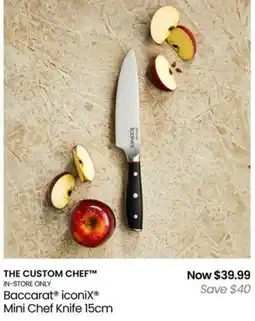Myer The custom chef baccarat iconix mini chef knife offer