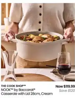 Myer Casserole with Lid 28cm, Cream offer