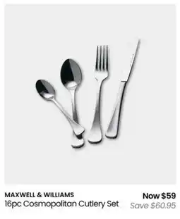 Myer 16pc Cosmopolitan Cutlery Set offer