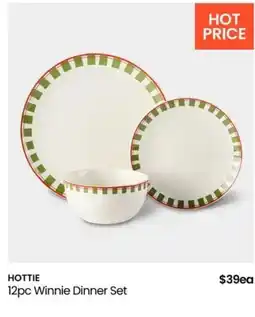 Myer 12pc Winnie Dinner Set offer