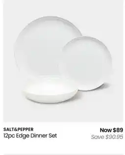 Myer SALT&PEPPER 12pc Edge Dinner Set offer
