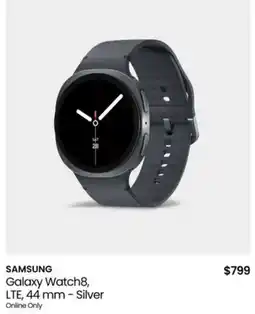 Myer SAMSUNG Galaxy Watch8, LTE, 44 mm Silver offer