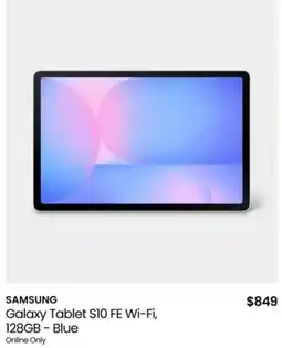 Myer SAMSUNG Galaxy Tablet S10 FE Wi-Fi, 128GB offer