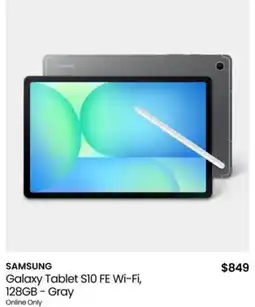 Myer SAMSUNG Galaxy Tablet S10 FE Wi-Fi, 128GB - Gray offer