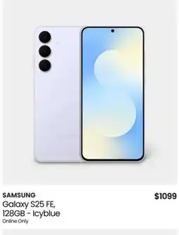 Myer SAMSUNG Galaxy S25 FE, 128GB - Icyblue offer