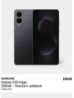 Myer Samsung Galaxy S25 Edge 256GB Titanium Jetblack offer
