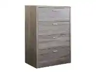 LivingStyles Emilio Wooden 4 Drawer Tallboy offer