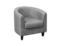 Mac Linen Fabric Tub Chair, Grey