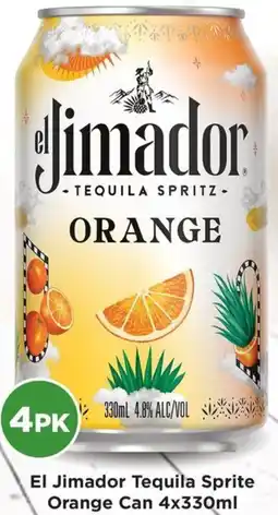 Liquor Legends El Jimador Tequila Sprite Orange Can offer