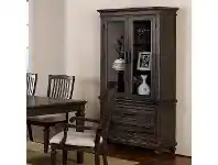 LivingStyles Rosell Rubberwood Timber Display Cabinet offer