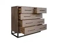 Roseville Wooden 5 Drawer Tallboy