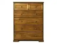 LivingStyles Ansley Mountain Ash Timber 6 Drawer Tallboy offer