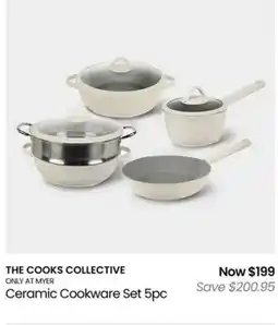 Myer The cooks collective only at myer ceramic cookware set 5pc offer