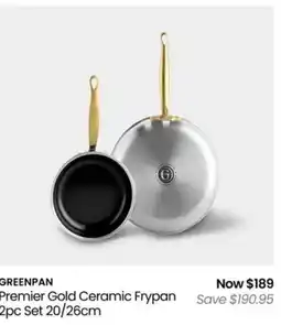 Myer Greenpan premier gold ceramic frypan offer