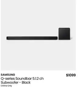 Myer Samsung q-series soundbar 5.1.2 ch subwoofer offer