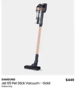 Myer Jet 65 pet stick vacuum offer