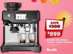 Joyce Mayne Breville 'the Barista Touch Coffee Machine offer