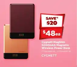 Joyce Mayne Cygnett MagSlim 5000mAh Magnetic Wireless Power Bank offer