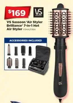 Joyce Mayne Vs sassoon 'air styler brilliance' 7-in-1 hot air styler offer