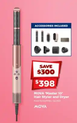 Joyce Mayne Mova 'master 10' hair styler and dryer offer