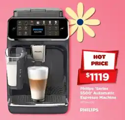 Joyce Mayne Philips 'Series 5500' Automatic Espresso Machine offer
