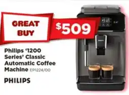 Joyce Mayne Philips '1200 series' classic automatic coffee machine offer