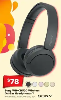 Joyce Mayne Sony WH-CH520 Wireless On-Ear Headphones offer