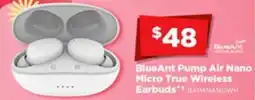 Joyce Mayne Blueant pump air nano micro true wireless earbuds offer