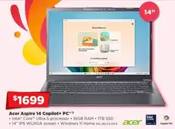 Joyce Mayne Acer Aspire 14 Copilot+ PC offer