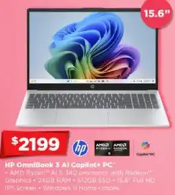 Joyce Mayne HP OmniBook 3 Al Copilot+ PC offer