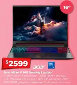 Joyce Mayne Acer nitro v 16s gaming laptop offer