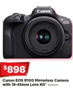 Joyce Mayne Canon EOS R100 Mirrorless Camera with 18-45mm Lens Kit offer