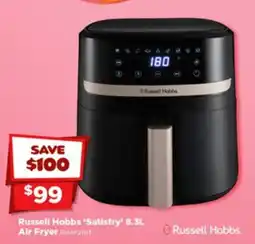 Joyce Mayne Russell hobbs 'satisfry' 8.3l air fryer offer