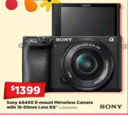 Joyce Mayne Sony a6400 e-mount mirrorless camera with 16-50mm lens kit offer