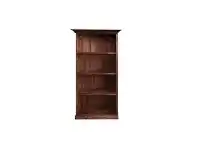 LivingStyles LA New Zealand Pine Timber Bookcase, 90cm, Walnut offer
