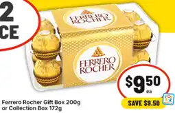 IGA Ferrero Rocher Gift Box 200g or Collection Box offer