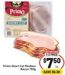 IGA Primo Short Cut Rindless Bacon offer