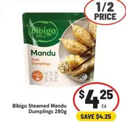 IGA Bibigo Steamed Mandu Dumplings offer